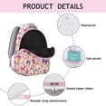 thumbnail image 4 of Butterfly Design Travel Backpack - Spacious Bookbag with Luggage Sleeve, Multiple Compartments, Perfect for Weekend Trips, 4 of 6