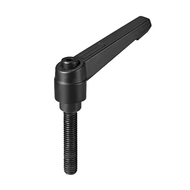 Mango de palanca de sujeción ajustable métrico Uxcell M8 x 40mm con perno negro