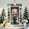 thumbnail image 5 of Grrvtrz 35 X 71 Inch Christmas Door Cover - Santa Claus Pattern - Christmas Day Door Decoration - Festival Party Decoration,Christmas Ornaments,Christmas Decorations, 5 of 6