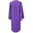 thumbnail image 4 of CLERKMANS Unisex Adult Matte Graduation Gown & Robe, Purple, 1 PCS, 4 of 5