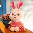 thumbnail image 1 of 2022 Cute / Soft / Rabbit Plush Toy / Rabbit Doll with Floral Skirt / Children's Birthday Gift / Christmas Giftpink60cm Deng Xun unisex, 1 of 2