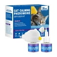thumbnail image 3 of Stress Relief Cat Pheromone Diffuser Kit with 2 Refills (48ml Each) - Lavender Scented, US Plug, 60 Days Calming Effect - Reduces Spraying/Scratching, Soothes Anxiety for Multi-Cat Homes, Safe &, 3 of 6