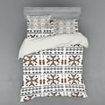 thumbnail image 2 of Ambesonne Tribal Bedding Set 3 Pcs, Birds Arrows, Twin, Orange Black White, 2 of 3