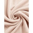 thumbnail image 5 of INSPIRE CHIC Women's Loungewear Long Sleeve Stripe Sleepshirts Crewneck Nightgown Dress with Pockets L Beige, 5 of 6