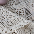 thumbnail image 3 of Chemin de Table Macramé Rectangulaire Creux Crochet Couverture de Table à Manger Maille Creuse, 3 of 9