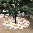 thumbnail image 2 of FMSHPON Cute Pattern Design Xmas Christmas Tree Skirt Stand Mat for Holiday Party Decoration Indoor Outdoor 36 inches, 2 of 3