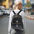 thumbnail image 7 of JIALIOU Mini Backpack Purse for Women Quilted Casual Daypack Small Travel Shoulder Bag, Christmas Tree under Stars Night, 7 of 7