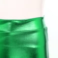 thumbnail image 6 of TTAO Shiny Metallic Booty Shorts Music Festival Rave Dance Pants Bottoms for Women Green S, 6 of 7