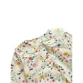 thumbnail image 5 of Seyurigaoka Baby Girls Clothes Set Floral Print Long Sleeve Romper and Cap, 5 of 7