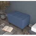 thumbnail image 2 of HMD Braylen Upholstered 29" Flip Top Storage Bench, Denim Blue, 2 of 3