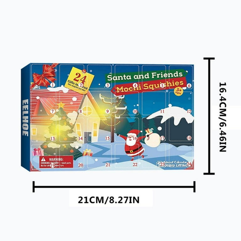 Christmas 24 Days Countdown Advent Calendar with 24 Rubber Ducks