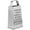 Silver, variant on Qumonin Stainless Steel Cheese & Vegetable Grater with Handle - 6 Inch