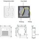 thumbnail image 5 of 3w Led Recessed Wall Light Square Staircase Light (warm White) Bedside Lamp Aluminum Lighting And Decorative Light Ip65 Waterproof/1 Piece Longziming, 5 of 5