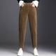 thumbnail image 4 of Pantalones mujer Bolsillos Pantalones holgados Pantalones casuales Pierna recta sólida Marrón Zulema pantalones casuales altos, 4 of 8