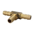 thumbnail image 1 of Conector en T de latón Homeplus+ de 1/4 de pulgada sin plomo, 1 of 1