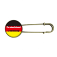 thumbnail image 1 of Panneau Drapeau Allemand Anglais Représenter Texte Broche Rétro en Métal Clip Bijoux, 1 of 3