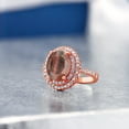 thumbnail image 4 of Gem Stone King 2.36 Ct Oval Red Tiger Eye 18K Rose Gold Plated Silver Ring (Size 5), 4 of 4