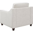 thumbnail image 5 of JERFIT Upholstered Armchair with Sloped Track Arms, Beige Chenille Fabric Accent Chair for Living Room, Bedroom, 5 of 10