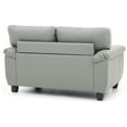 thumbnail image 5 of Glory Furniture Gallant Faux Leather Loveseat in Gray, 5 of 5