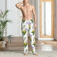 thumbnail image 6 of Lsque Lavender Flowers Print Men's Pajama Pants, Lounge Pant - Comfortable Home Wear,Elastic Waistband, Stylish Design-X-Large, 6 of 9