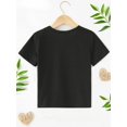 thumbnail image 4 of Boys' Los Angeles Letter Print Casual Black T-Shirt - Soft Cotton, Crew Neck, Machine Washable, Ideal for Spring/ Summer, Everyday Youngsters'S Clothing|Stylish Crew Neck|Durable Boys Shirt, Teen Boy, 4 of 5