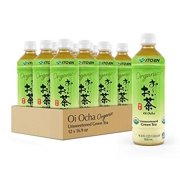 Ito En Organic Oi Ocha Unsweetened Green Tea, 16.9 Ounce (Pack of 12), Zero Calories