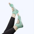 thumbnail image 2 of SUGARMOM Women Five Toed Dot Silicone Cotton Yoga Socks Non-slip Half Toe Pilates Grip Low-Ankle Socks, 2 of 6