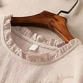thumbnail image 4 of Women's Fashionable Casual Solid Color Cotton And Linen Top Shirt Button T Shirt, 4 of 5