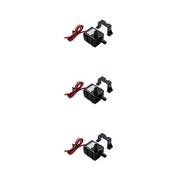 Transemion DC 12V Water Cooling Pump Replacement Professional Waterproof Brushless Pumps Type 1 3Set
