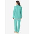 thumbnail image 5 of Roaman's Women's Plus Size Side Stripe French Terry Pull On Pant Set, 5 of 6
