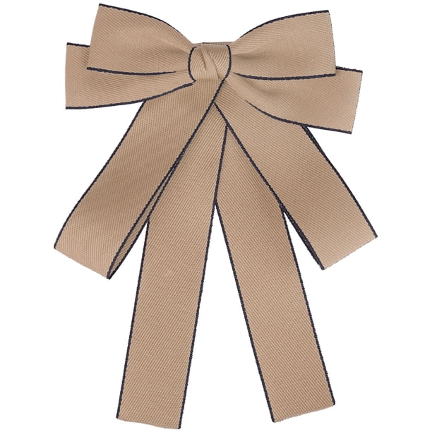 INSPIRE CHIC Lazos Pre-atados para Mujeres con Moño, Broche de Cinta para Boda, Pin de Moño Color Camel, Talla Única