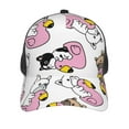 thumbnail image 2 of Picia French Bulldog Duck Pattern Trucker Hat,Baseball Cap,Sun Protection Cap,Stylish Headwear,Leisure Cap,Outdoor Sports Cap, 2 of 7