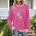 thumbnail image 5 of Nmnitkp Sweatshirt For Women Hoodies Fleece Crewneck Sweaters Casual Tops Comfy Fall Fashion Outfits Winter Clothes 2026 Pink,M, 5 of 6