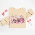 thumbnail image 1 of Amzcrzy Chandails pour Femmes Chandails à Manches Longues pour Femmes Femmes Saint-Valentin Amoureux Café Décontracté Imprimé Manches Longues Col Rond Chandail à Capuchon Imprimé Mode Chandail Sans Capuche L, 1 of 8