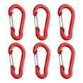 thumbnail image 1 of PENGXIANG 6Pcs Climbing Buckles Rustproof Smooth Edge Anti Fade Gourd Shape Aluminum High Hardness Bright Color Carabiners for Travel, 1 of 10