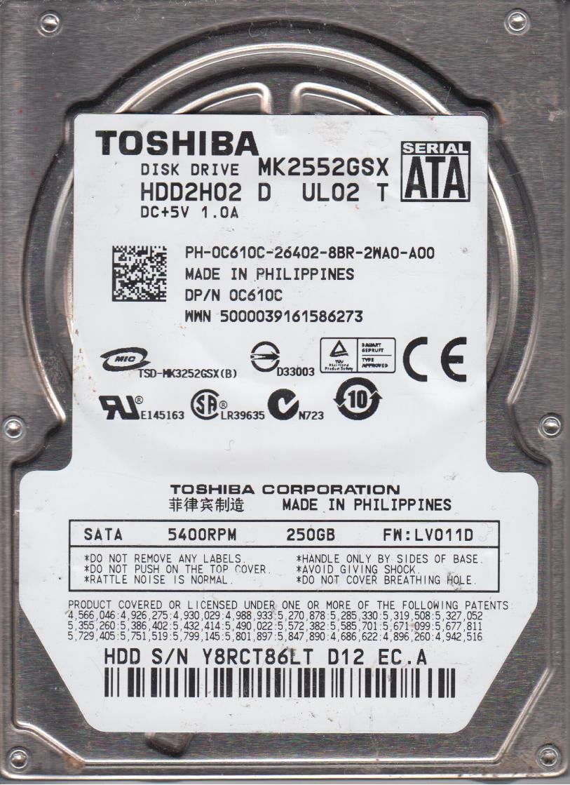 Купить Жесткий Диск Toshiba Mk2552gsx