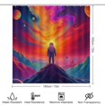 thumbnail image 2 of Astronaut's Cosmic Odyssey Shower Curtain Waterproof Bathroom Curtain Set with Hooks Home Decor Bathroom Curtains 4pcs, 2 of 8