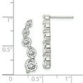 thumbnail image 2 of Sterling Silver CZ Journey Earrings QE4316, 2 of 2