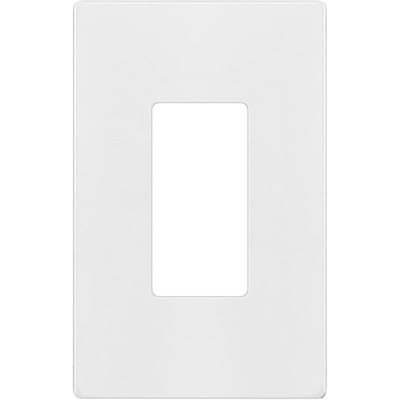 ENERLITES Screwless Decorator Wall Plate Child Safe Outlet Cover, Gloss Finish, Medium Size 1-Gang 4.88" H x 3.11" L, Unbreakable Polycarbonate Thermoplastic, SI8831M-W, White