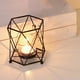 thumbnail image 5 of Portavelas de Cristal Tealight Candelabro Vela Votiva Portavasos Candelabros Vela de Oración para Cumpleaños Boda Comedor Negro 10x9x11cm, 5 of 9