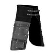 thumbnail image 3 of Protectores de piernas de cuero PU medievales Yuyangstore Cubrebotas Pirata Negro, 3 of 8