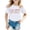 White, variant on Arlun First Day of School Short Sleeved T-Shirt for Girls Fashionable Fifth Grade Back to School Outfits Casual Crewneck Soft Cozy Cute Colorful Letter Print Graphic Tees 90