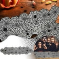 thumbnail image 5 of Black Lace Spider Web Table Runner for Halloween Decorations 72.04 Inch Halloween Party Dinner Table Decor Indoor Spider Web Lace Runner for Kitchen Coffee Table Halloween Masquerade Party, 5 of 7