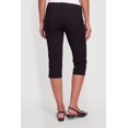 thumbnail image 4 of Women's Mid Rise Capris Pants with Faux Pockets, 4 of 4