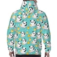 thumbnail image 7 of Honeii Panda Bathing In The Bath Pattern Mens Hoodies Men's Loose Sleeve Sweatshirt,Pullover Hooded Sweatshirt for Men,Essentials Hoodie-Small, 7 of 7