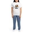 thumbnail image 4 of CafePress - Papillon Lover Women's Light Pajamas - Women's Short Sleeve Print T-Shirt and Pants Light Cotton Pajama Set, 4 of 7