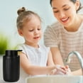 thumbnail image 6 of BosilunLife 12oz Matte Cermaic Liquid Soap Dispenser, Lead-Free, Sustainable Kitchen Dish Soap Dispenser with Rust Resistant Pump (Black), 6 of 7