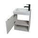 thumbnail image 4 of Esatto® Mueble Baño Pequeño Bleu-n Lavabo Llave Desagües Color Siberia N, 4 of 7