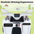thumbnail image 4 of Gymax Kids Electric ATV Car 6V Battery-Powered Ride on Toy w/Removable Back Trailer White, 4 of 7