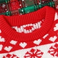 thumbnail image 4 of Winter Sweaters for Women Winter Boys Reindeer Fair Isle Knit Sweater Holiday Festive Top Cozy Warm Pullover For Toddler Kids Ugly Christmas Sweaters, 4 of 6